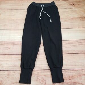 Black Icon Joggers Womens Large‎ Black Sweatpants Drawstring Pockets Casual